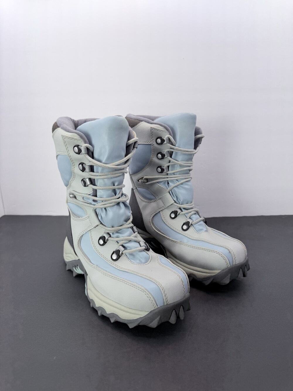 Khombu Raine Women's Size 7M Light Blue Waterproof Winter Snow Boots Insulated